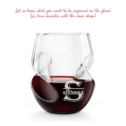 Engraved Wine Glasses. Wine Lovers Gift