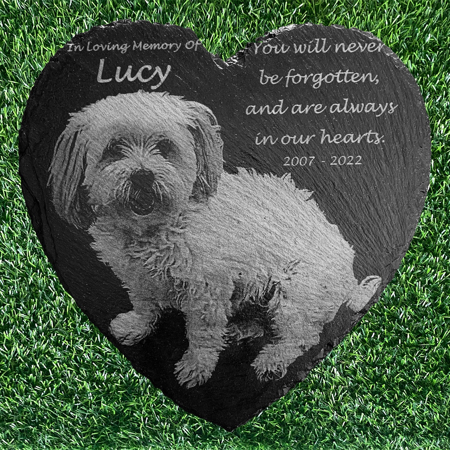 Memorial Photo Plaques Personalised Pet tribute. Inside, Outdoor and Gardening.SMALL SIZES