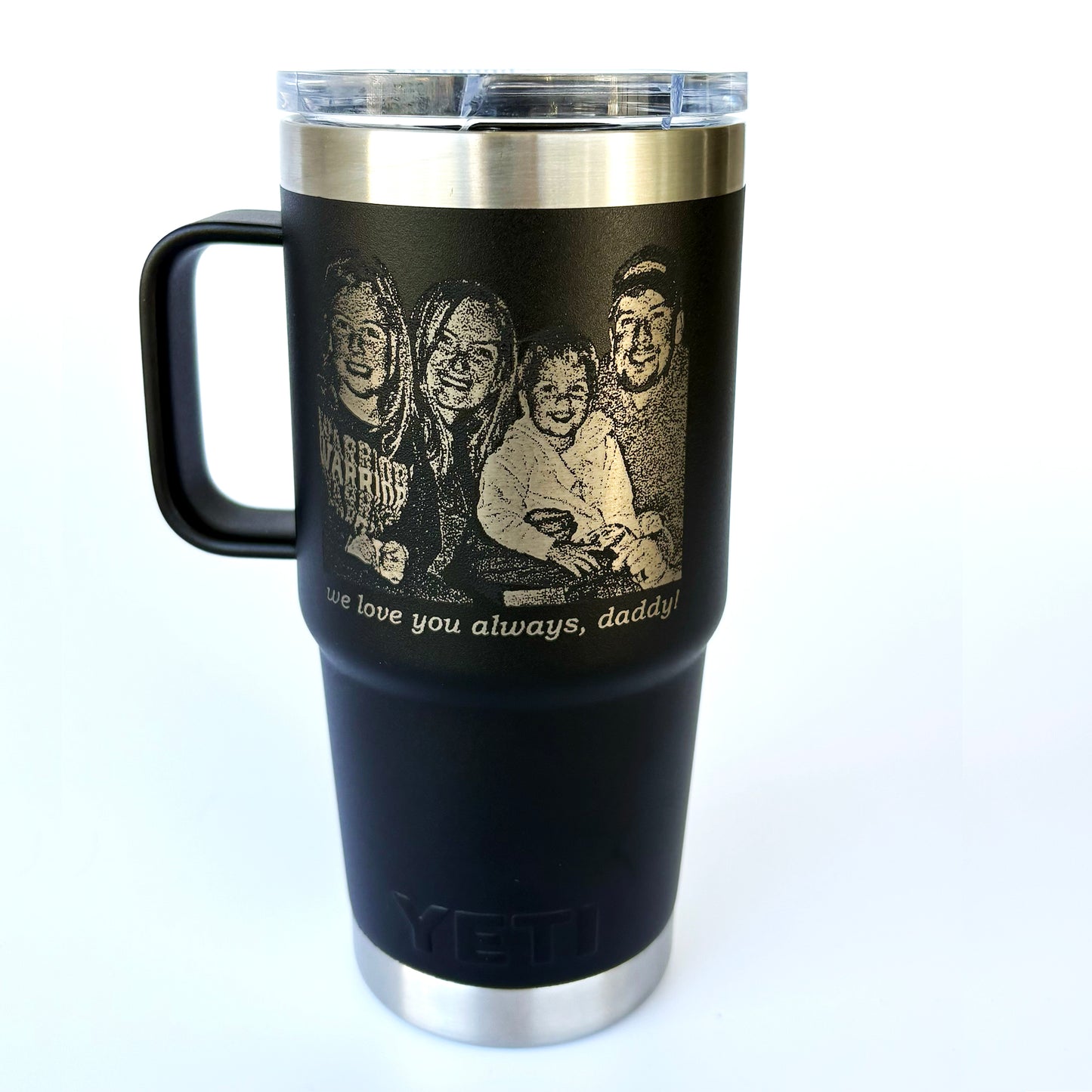 Photo Products - YETI  Rambler Travel Mug Engraved with Pet or Human Photos