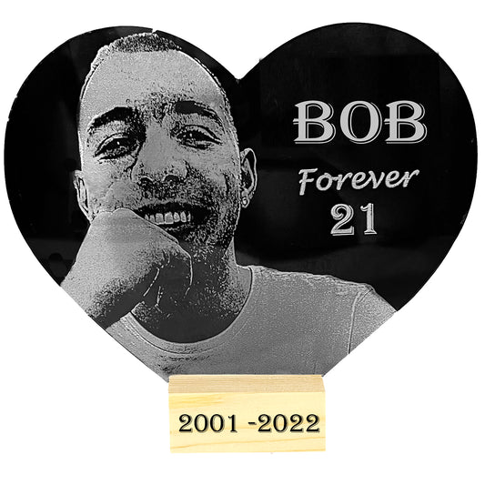 Pet and Human Acrilyc  Plaques  Personalised with Photo and Text.