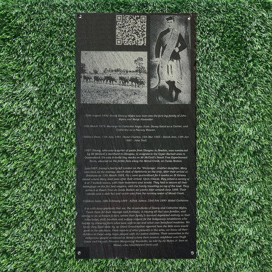 YES, 4 HOLES ON THE PLAQUE