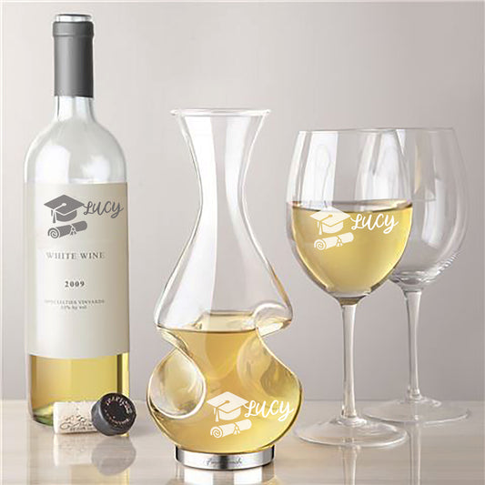 Engraved Wine Decanter. Wine lovers. 750ml