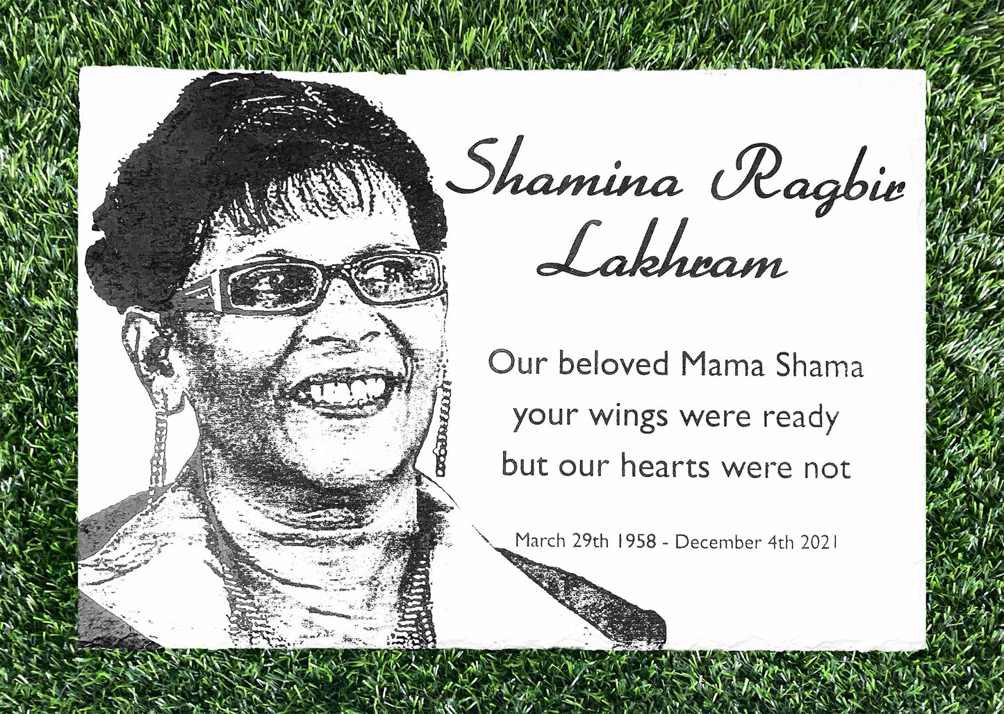 Human Memorial Stones - White background. LARGE SIZES  Inside outdoor and gardening.