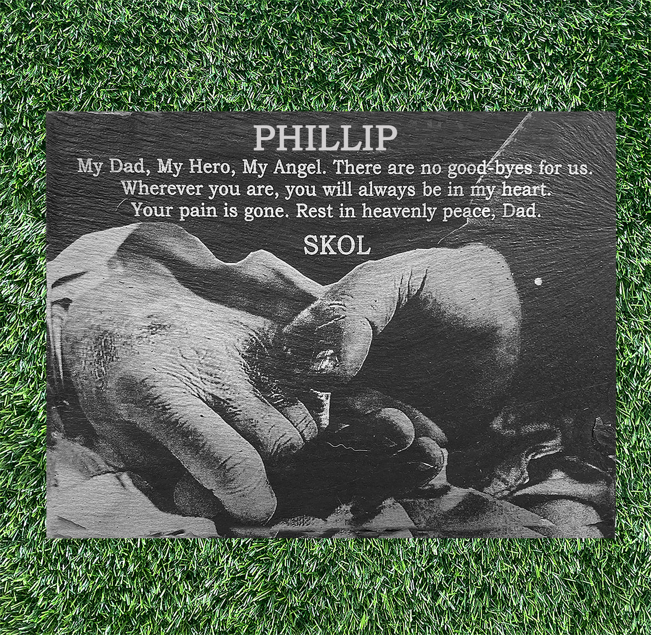 Memorial Gravestone Engraved with Photo
