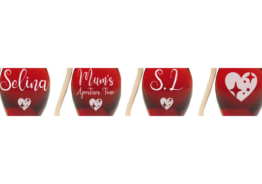 Custom Port and Liqueur Glasses. Personalised Port Sippers Set