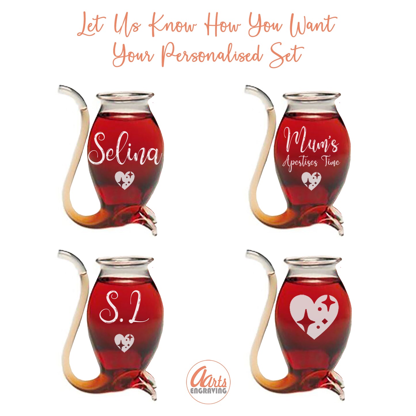 Чаши за портвайн и ликьор по поръчка. Персонализиран комплект чаши за портвайн.