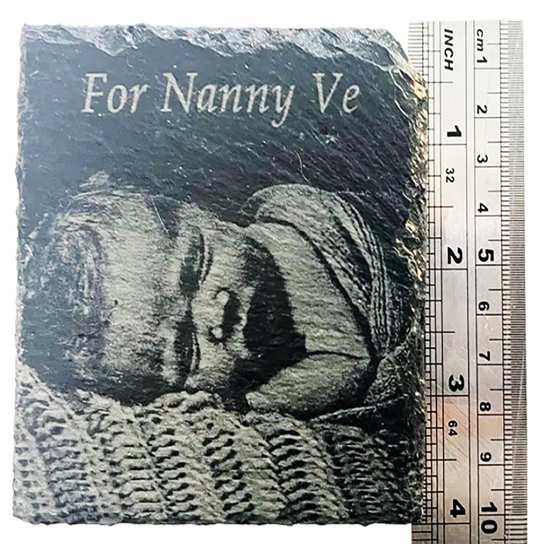 Memorial Miniatures Gravestone Engraved with Photo