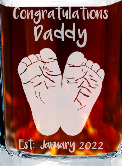 Custom Laser engraved whiskey decanter set