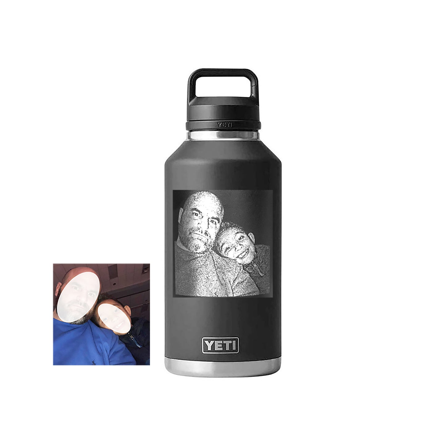 Photo Products - YETI RAMBLER Drink Bottles with Chug Cap Range Custom Engraved with PhotosI