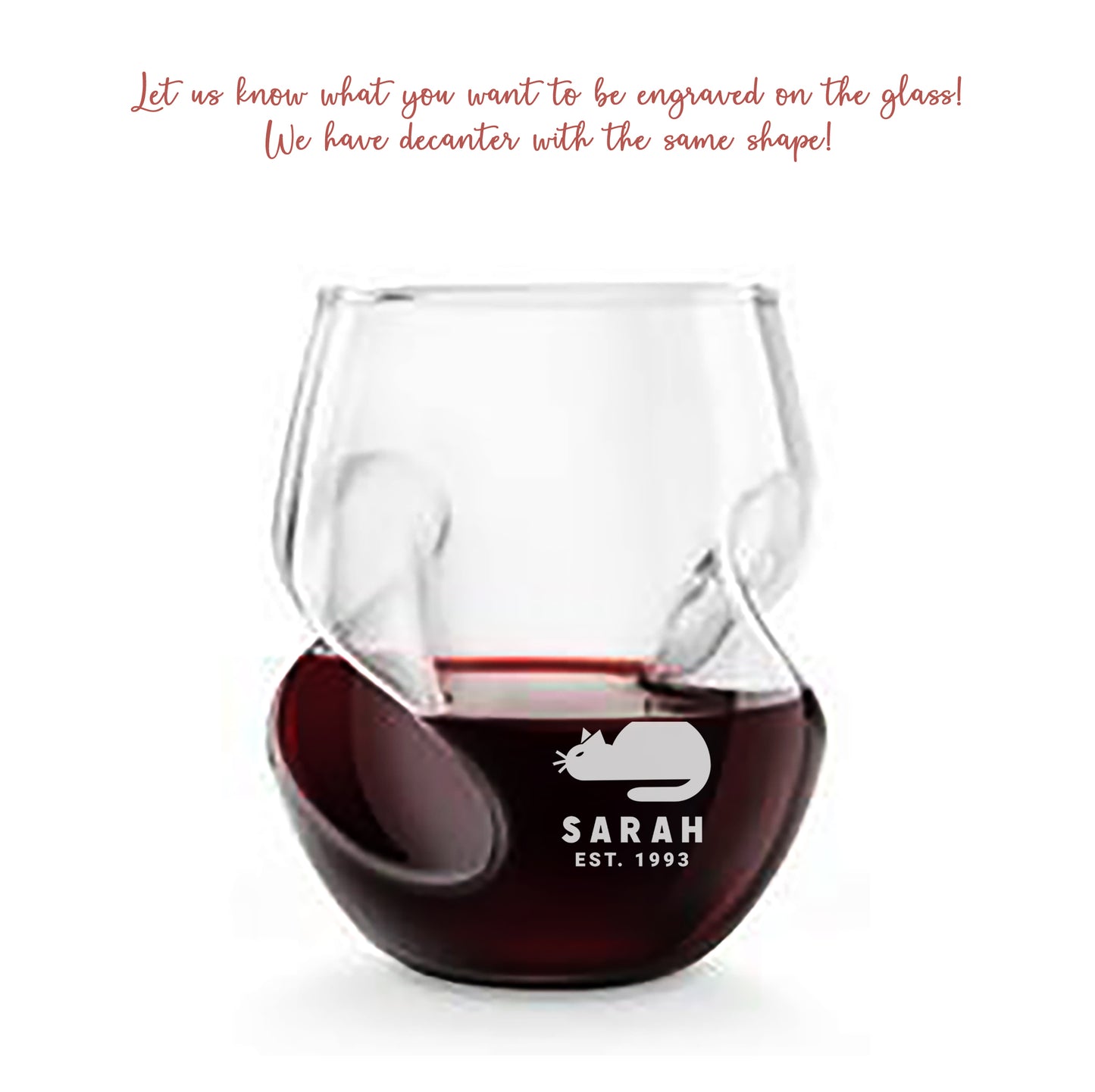 Engraved Wine Glasses. Wine Lovers Gift