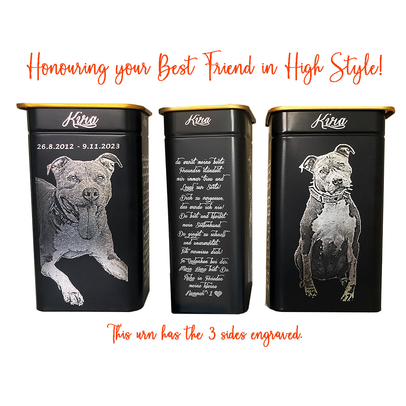 Photo Keepsake Urn for Pet Ashes - Large