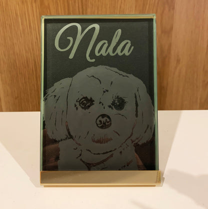 Photo Products - Pet Portrait Glass Block