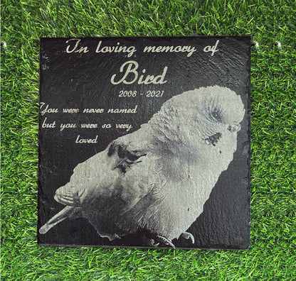 Memorial Photo Plaques Personalised Pet tribute. Inside, Outdoor and Gardening.SMALL SIZES