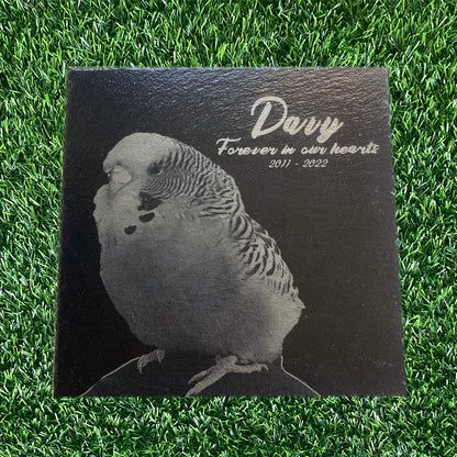 Memorial Photo Plaques Personalised Pet tribute. Inside, Outdoor and Gardening.SMALL SIZES