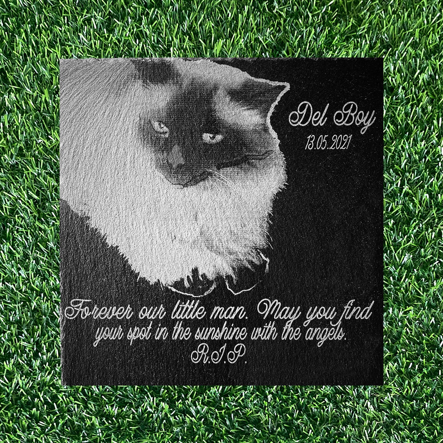 Memorial Photo Plaques Personalised Pet tribute. Inside, Outdoor and Gardening.SMALL SIZES