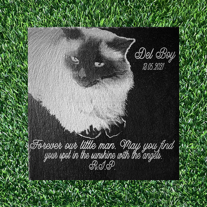 Memorial Photo Plaques Personalised Pet tribute. Inside, Outdoor and Gardening.SMALL SIZES