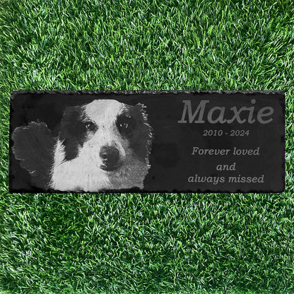 Memorial Photo Plaques Personalised Pet tribute. Inside, Outdoor and Gardening.SMALL SIZES
