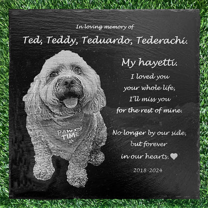 Memorial Photo Plaques Personalised for any Pet. Inside, outdoor and gardening. LARGE SIZES