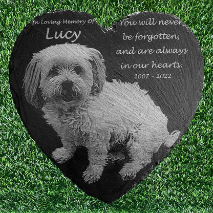Memorial Photo Plaques Personalised Pet tribute. Inside, Outdoor and Gardening.SMALL SIZES