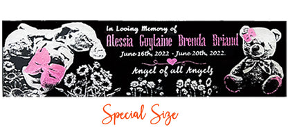 Memorial Miniatures Gravestone Engraved with Photo