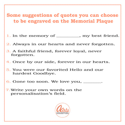 Memorial Photo Plaques Personalised Pet tribute. Inside, Outdoor and Gardening.SMALL SIZES