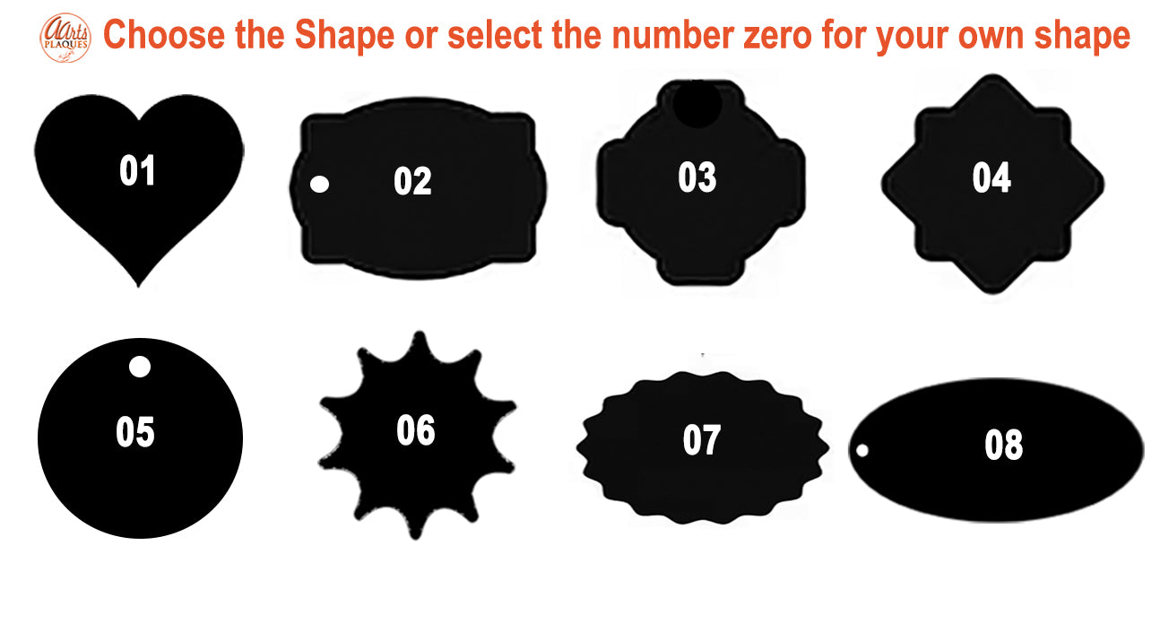 Tags Personalised. Commemorative Acrylic Plaques