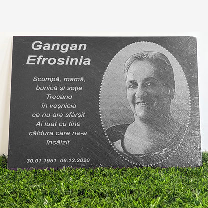 Memorial Gravestone Engraved with Photo