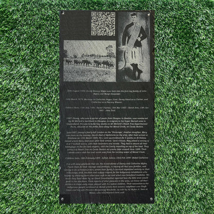 YES, 4 HOLES ON THE PLAQUE