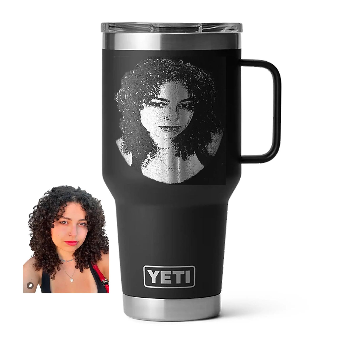 Photo Products - YETI  Rambler Travel Mug Engraved with Pet or Human Photos