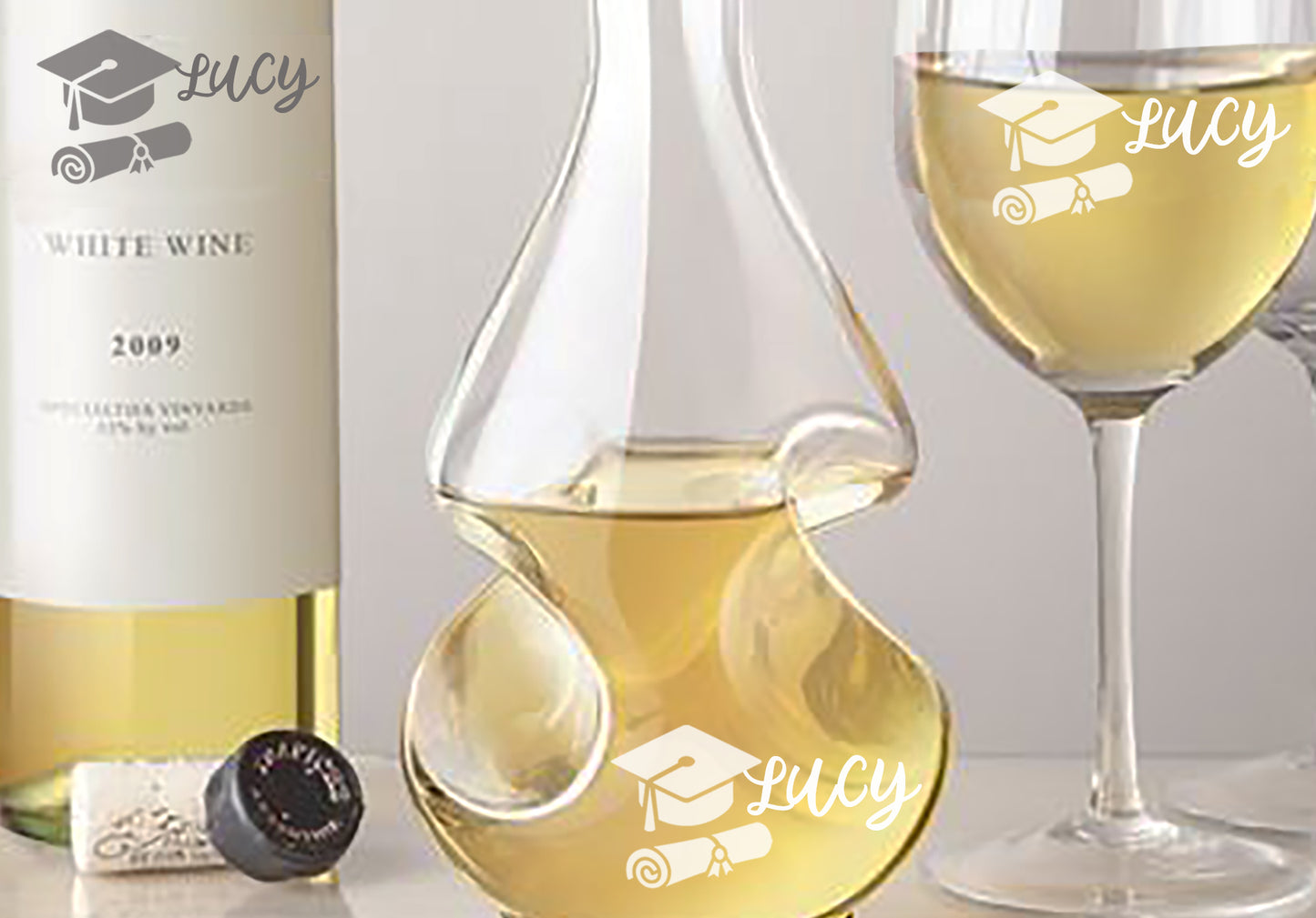 Engraved Wine Decanter. Wine lovers. 750ml