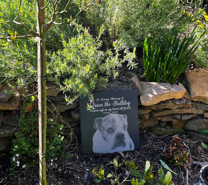 Memorial Photo Plaques Personalised for any Pet. Inside, outdoor and gardening. LARGE SIZES