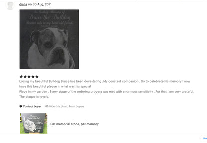 Memorial Photo Plaques Personalised Pet tribute. Inside, Outdoor and Gardening.SMALL SIZES