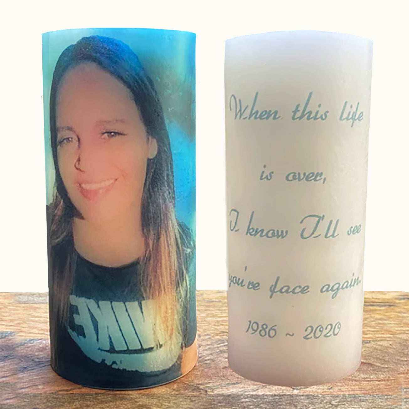 memorial Photo Candles - Humans