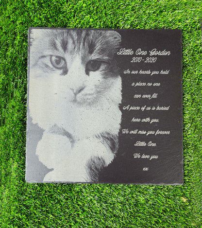 Memorial Photo Plaques Personalised for any Pet. Inside, outdoor and gardening. LARGE SIZES