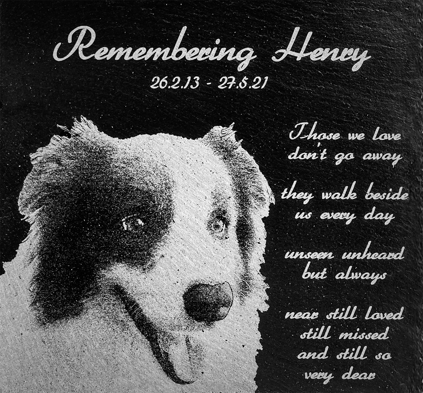 Memorial Photo Plaques Personalised for any Pet. Inside, outdoor and gardening. LARGE SIZES
