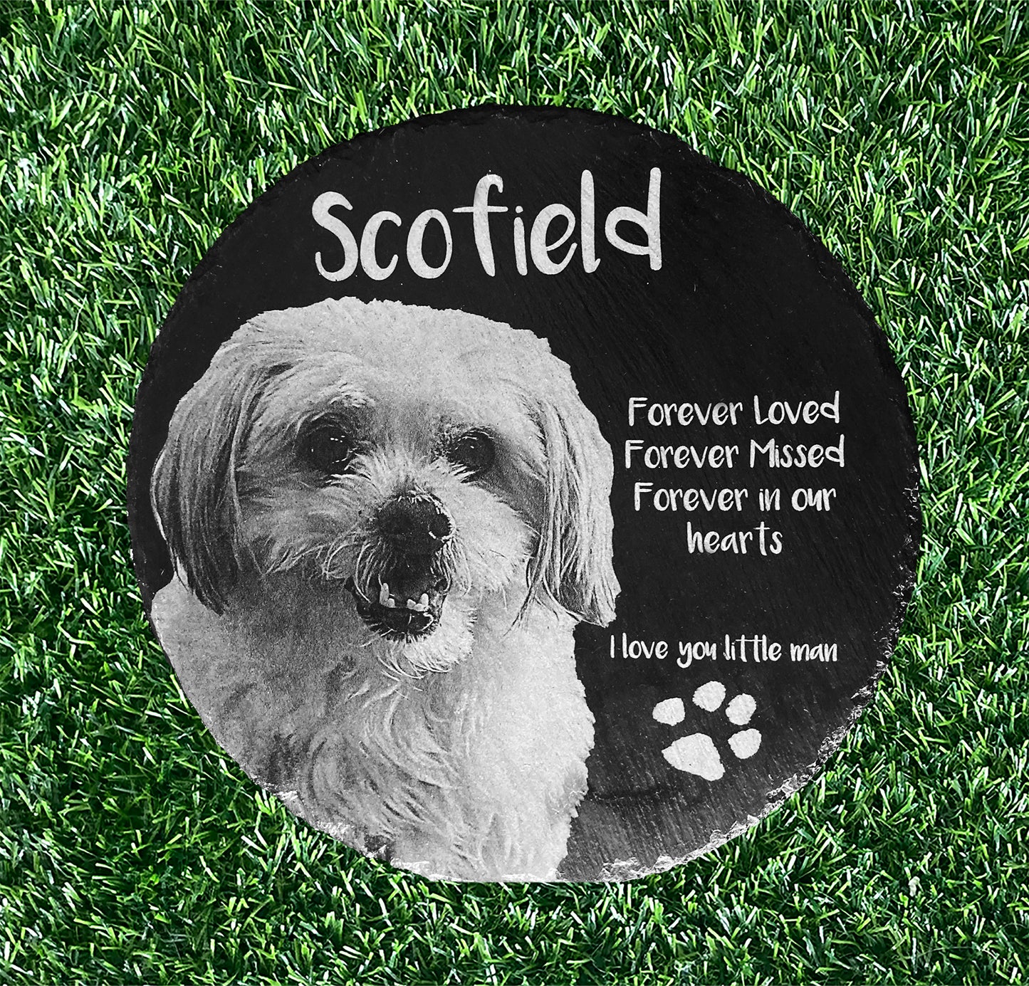 Memorial Photo Plaques Personalised for any Pet. Inside, outdoor and gardening. LARGE SIZES