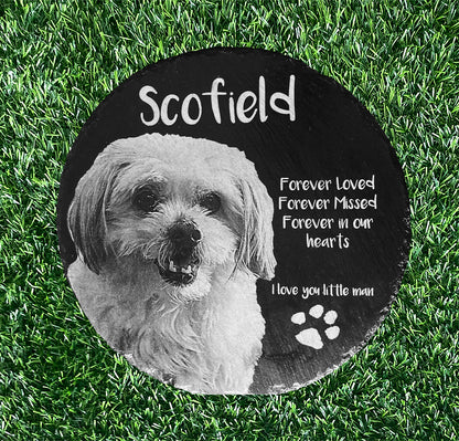 Memorial Photo Plaques Personalised for any Pet. Inside, outdoor and gardening. LARGE SIZES